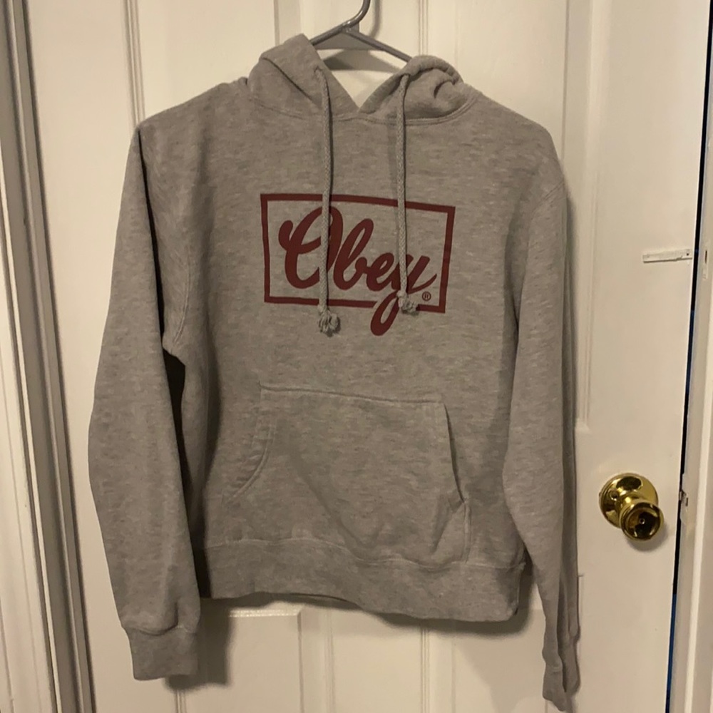 Grey hoodie from Obey
